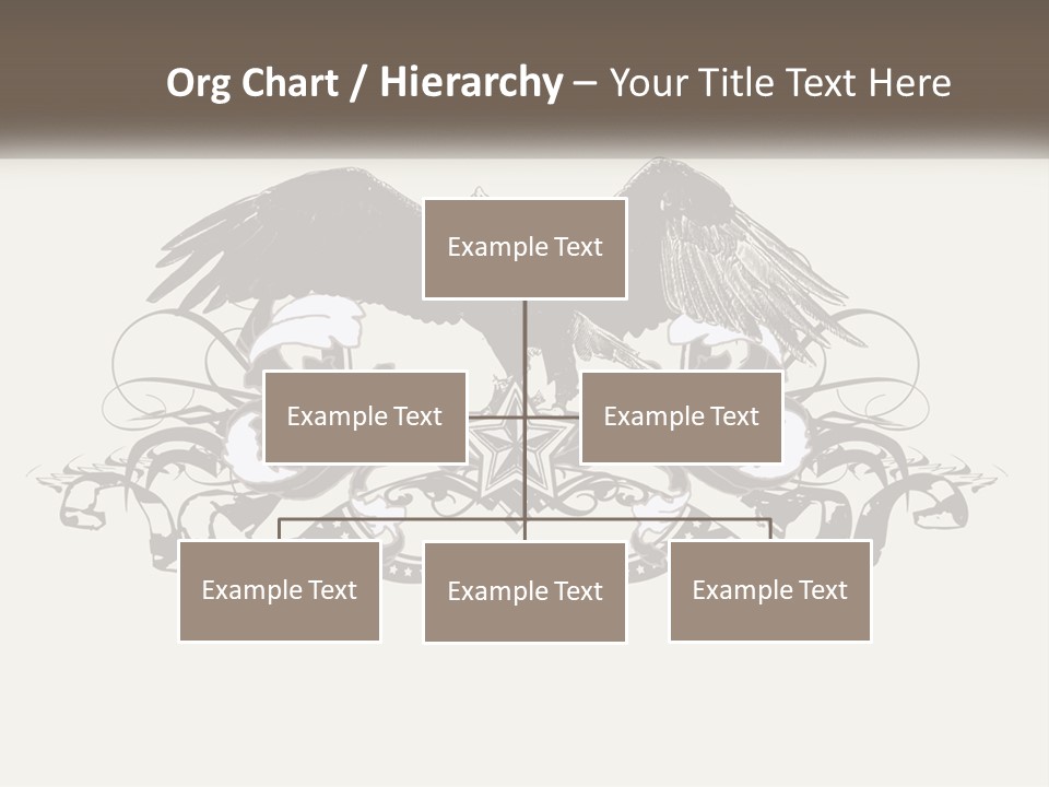 A Picture Of An Eagle With A Star On It PowerPoint Template