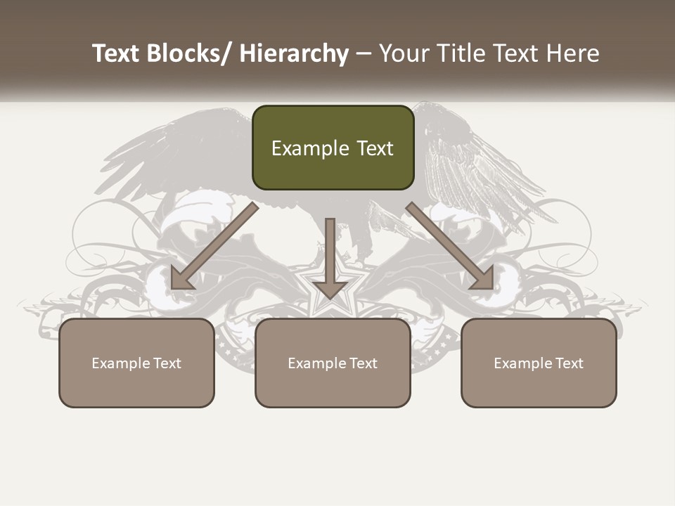 A Picture Of An Eagle With A Star On It PowerPoint Template