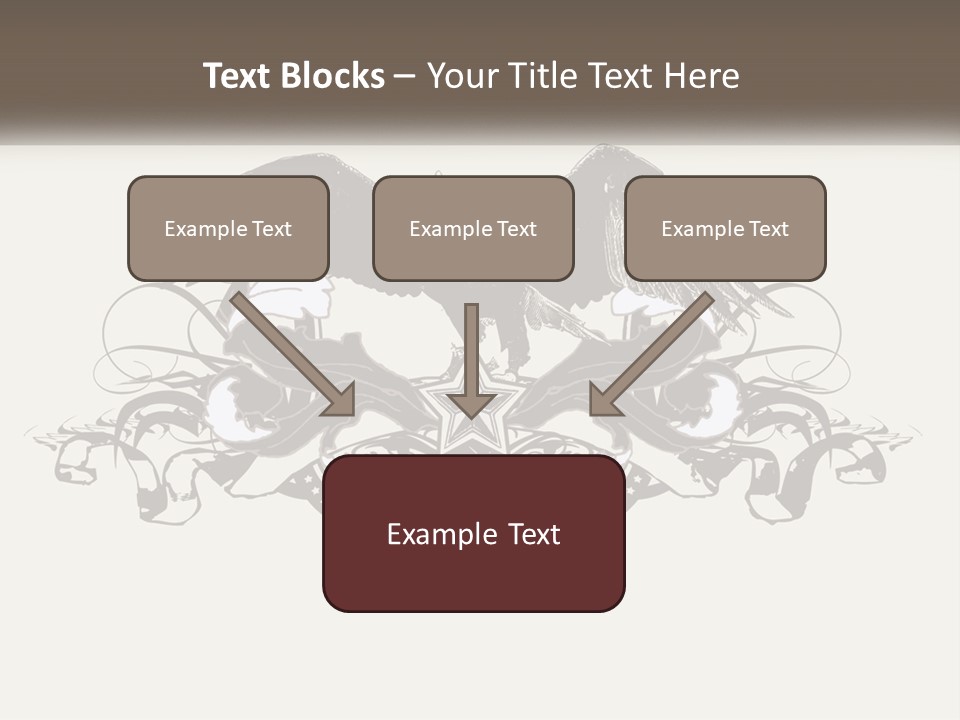 A Picture Of An Eagle With A Star On It PowerPoint Template