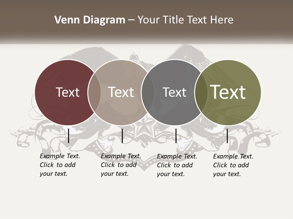 A Picture Of An Eagle With A Star On It PowerPoint Template