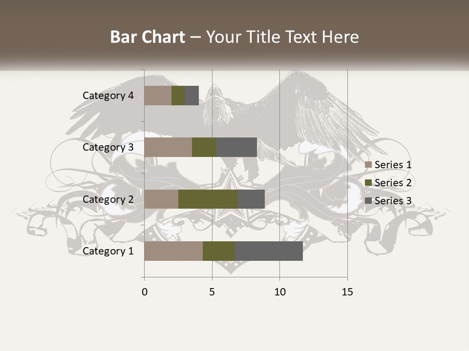 A Picture Of An Eagle With A Star On It PowerPoint Template