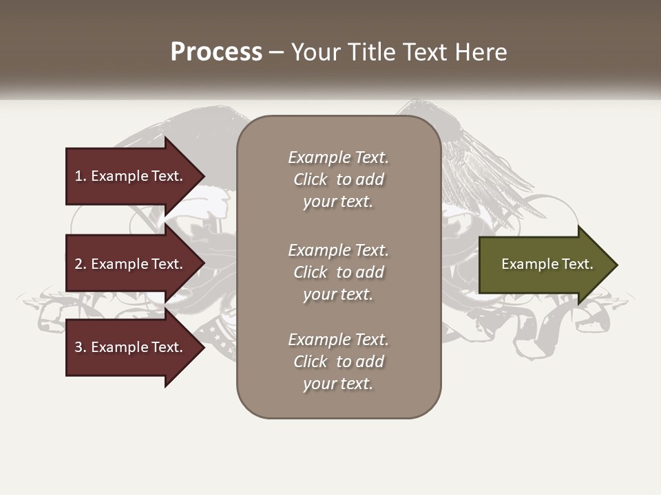 A Picture Of An Eagle With A Star On It PowerPoint Template