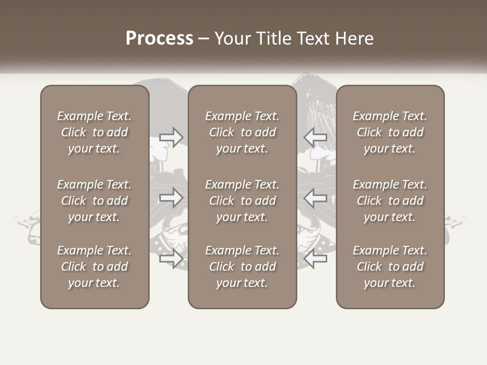 A Picture Of An Eagle With A Star On It PowerPoint Template