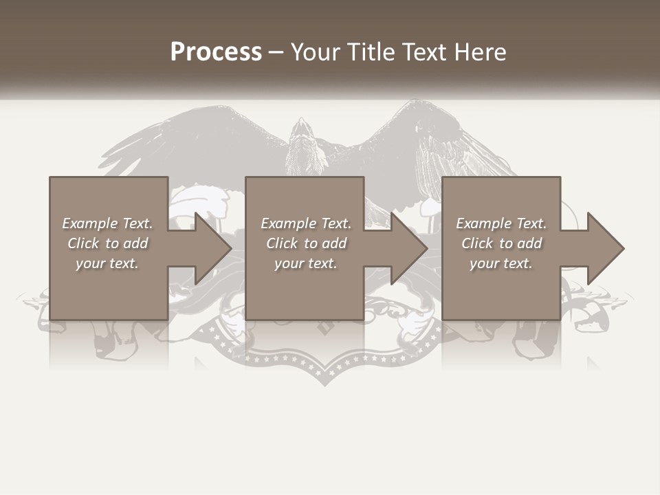 A Picture Of An Eagle With A Star On It PowerPoint Template