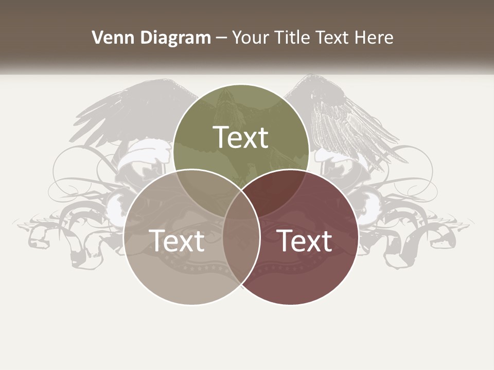 A Picture Of An Eagle With A Star On It PowerPoint Template