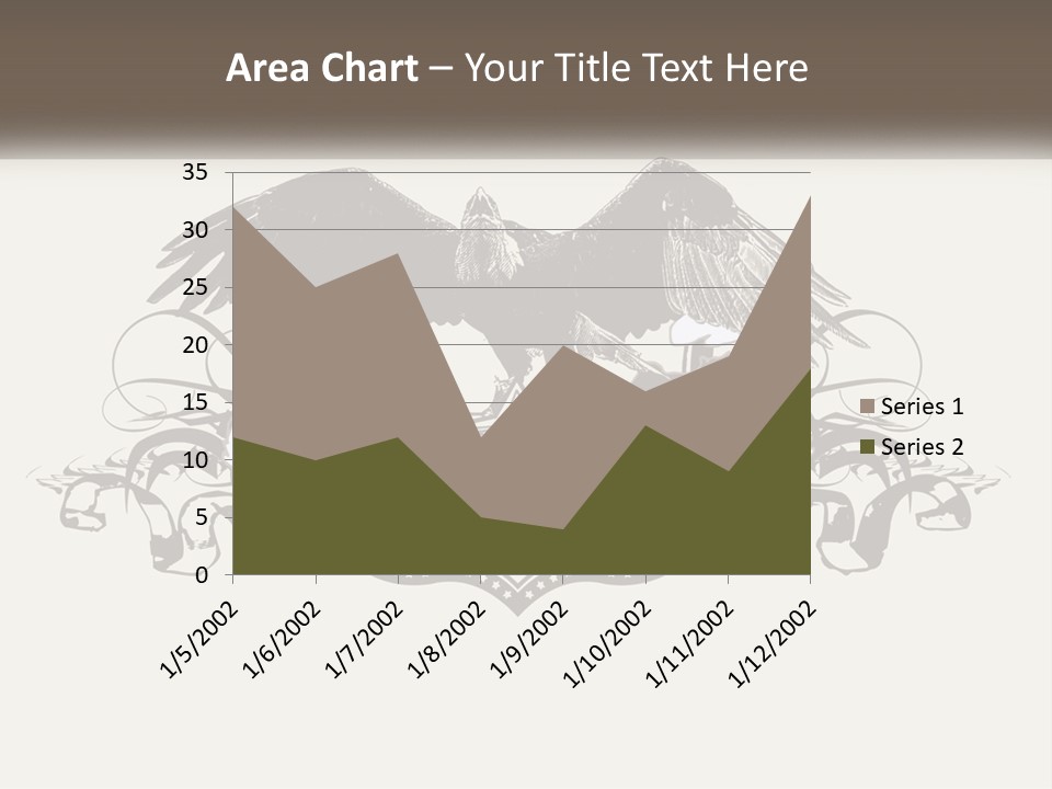 A Picture Of An Eagle With A Star On It PowerPoint Template