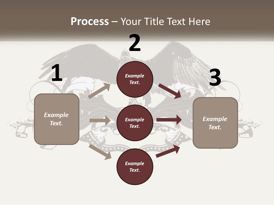 A Picture Of An Eagle With A Star On It PowerPoint Template