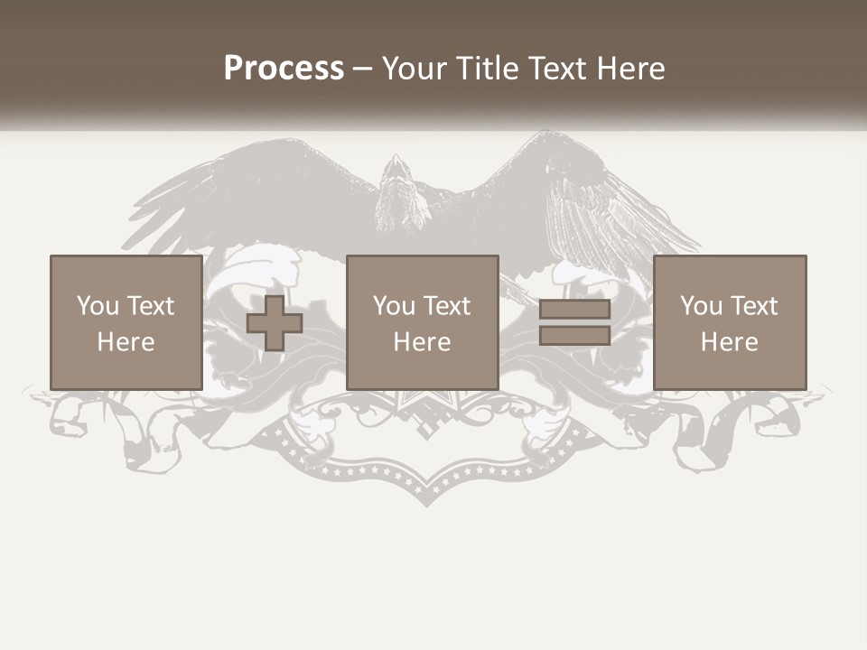 A Picture Of An Eagle With A Star On It PowerPoint Template