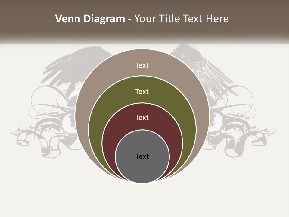 A Picture Of An Eagle With A Star On It PowerPoint Template