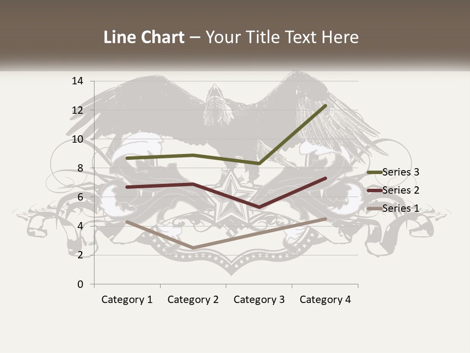A Picture Of An Eagle With A Star On It PowerPoint Template