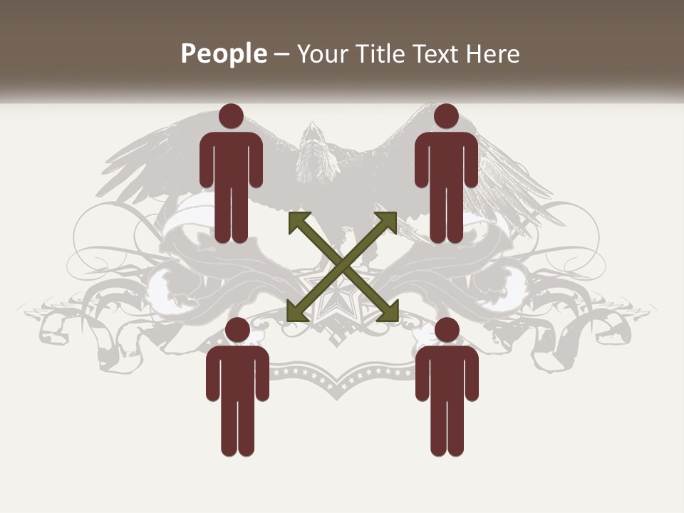 A Picture Of An Eagle With A Star On It PowerPoint Template