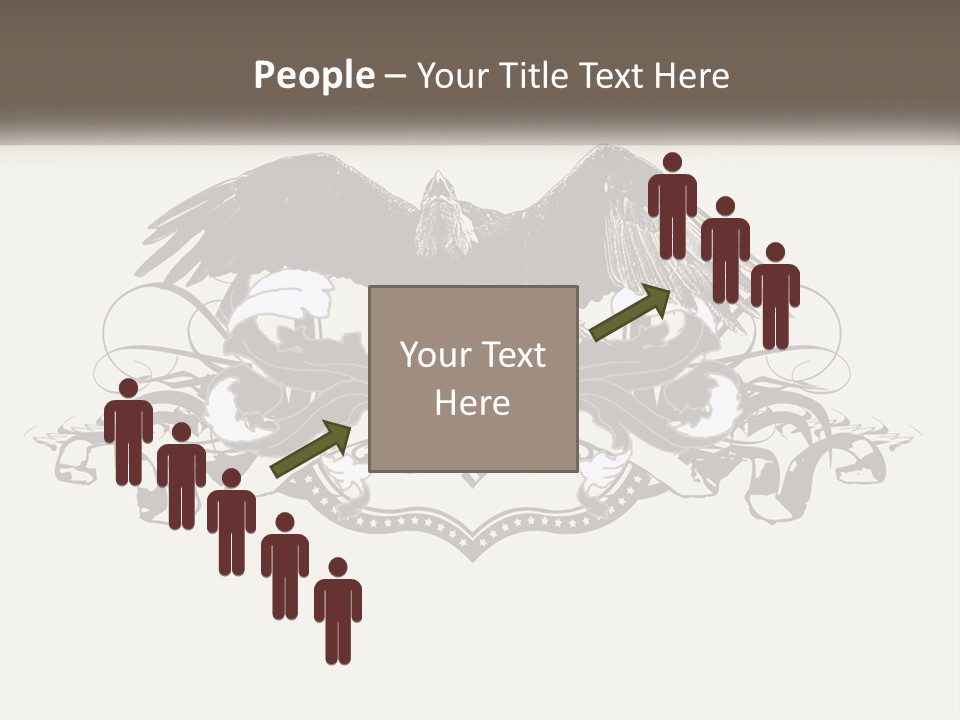 A Picture Of An Eagle With A Star On It PowerPoint Template