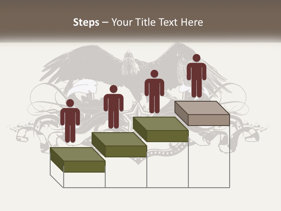 A Picture Of An Eagle With A Star On It PowerPoint Template