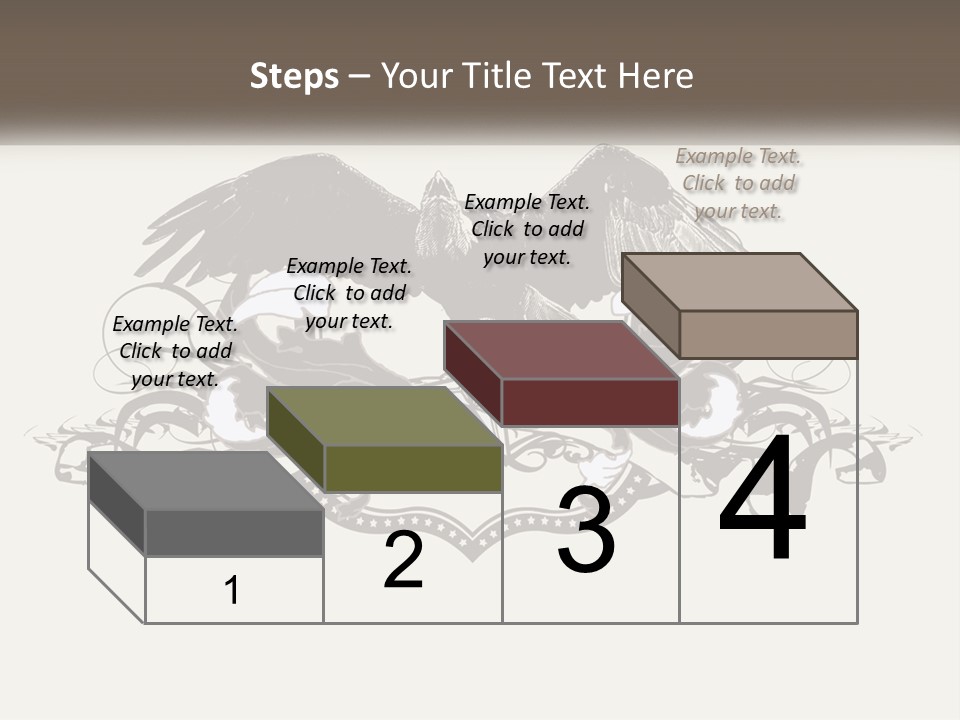 A Picture Of An Eagle With A Star On It PowerPoint Template