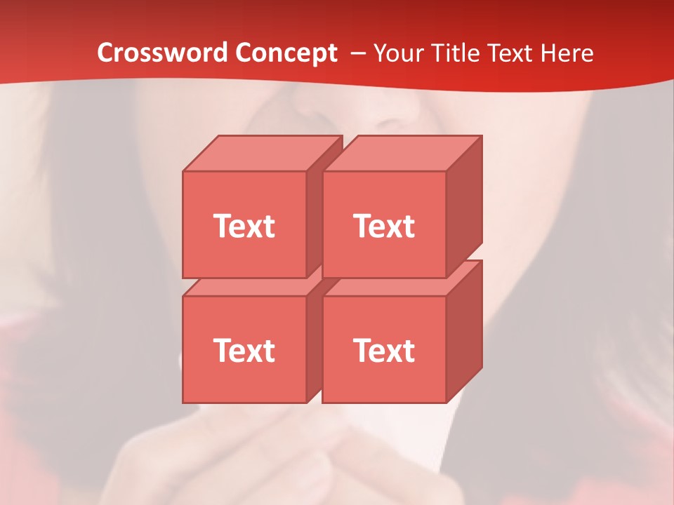 A Woman Eating A Piece Of Food With Her Eyes Closed PowerPoint Template