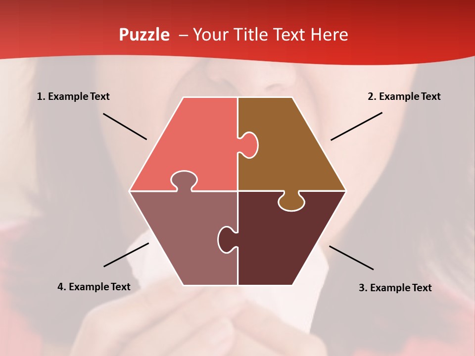 A Woman Eating A Piece Of Food With Her Eyes Closed PowerPoint Template