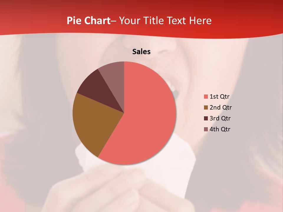 A Woman Eating A Piece Of Food With Her Eyes Closed PowerPoint Template