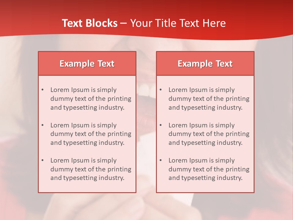 A Woman Eating A Piece Of Food With Her Eyes Closed PowerPoint Template