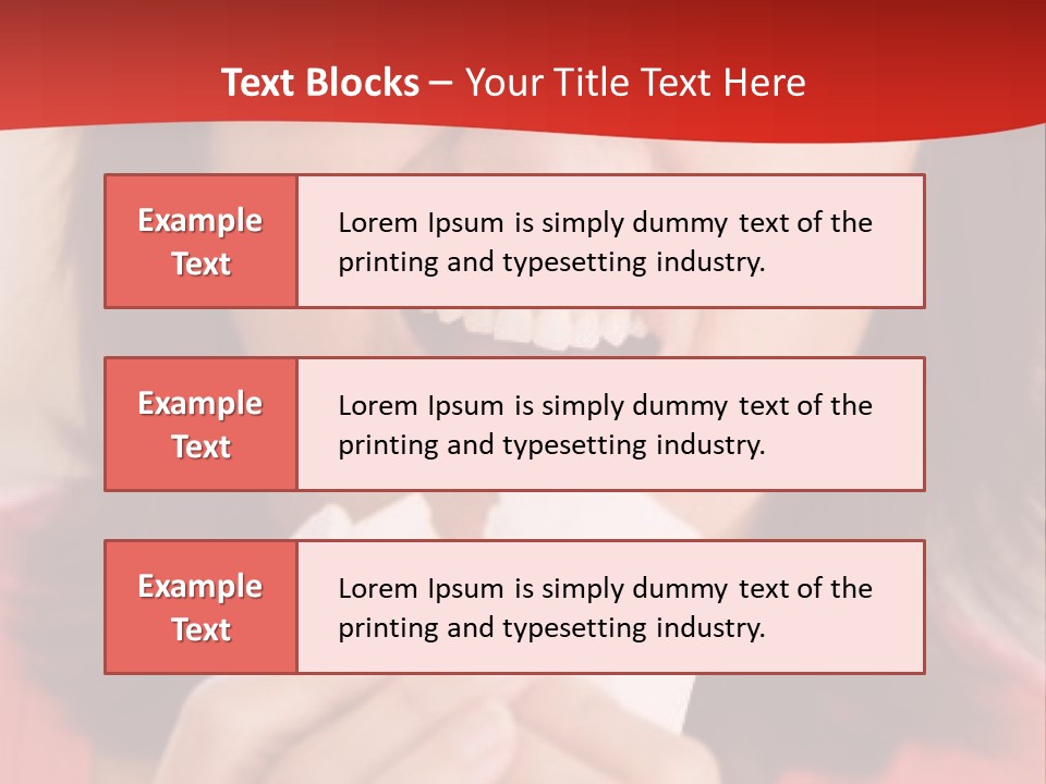 A Woman Eating A Piece Of Food With Her Eyes Closed PowerPoint Template