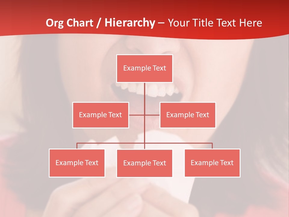 A Woman Eating A Piece Of Food With Her Eyes Closed PowerPoint Template