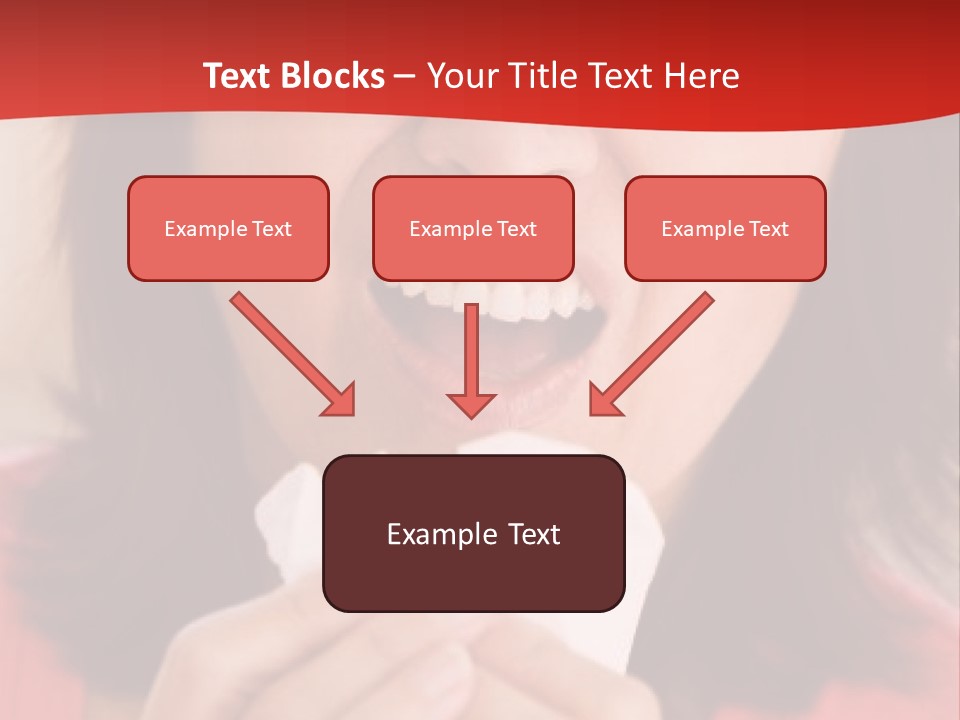A Woman Eating A Piece Of Food With Her Eyes Closed PowerPoint Template