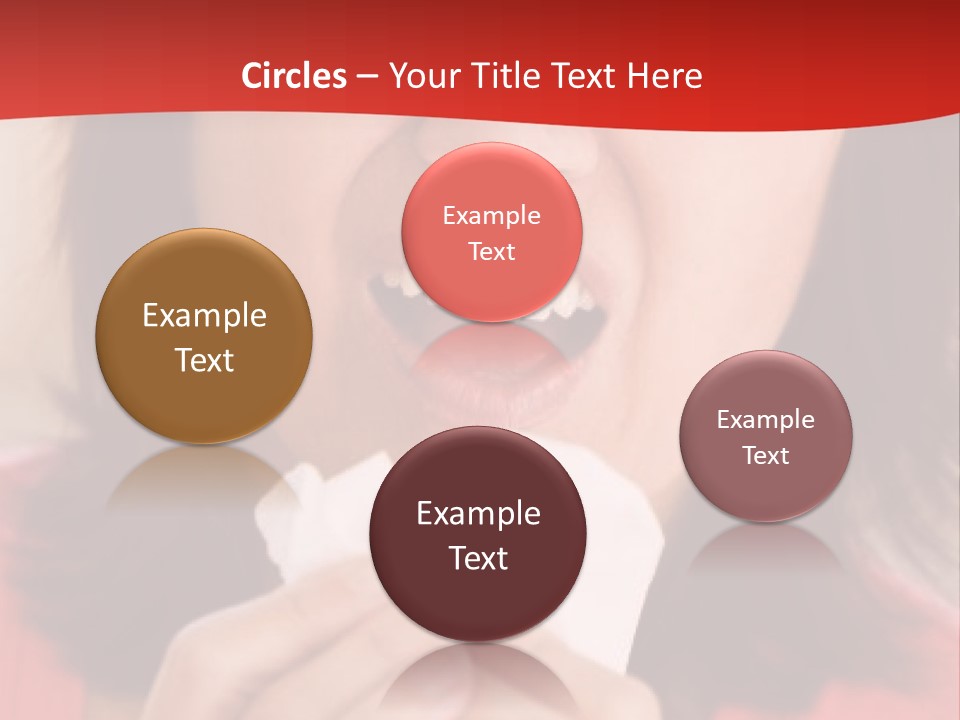 A Woman Eating A Piece Of Food With Her Eyes Closed PowerPoint Template