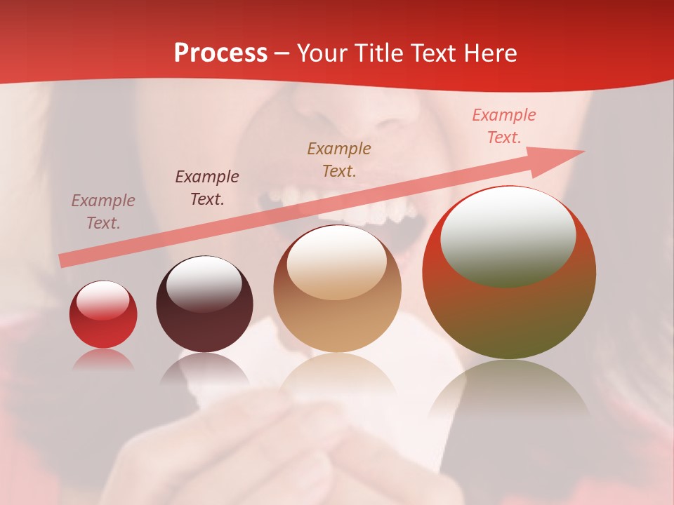 A Woman Eating A Piece Of Food With Her Eyes Closed PowerPoint Template