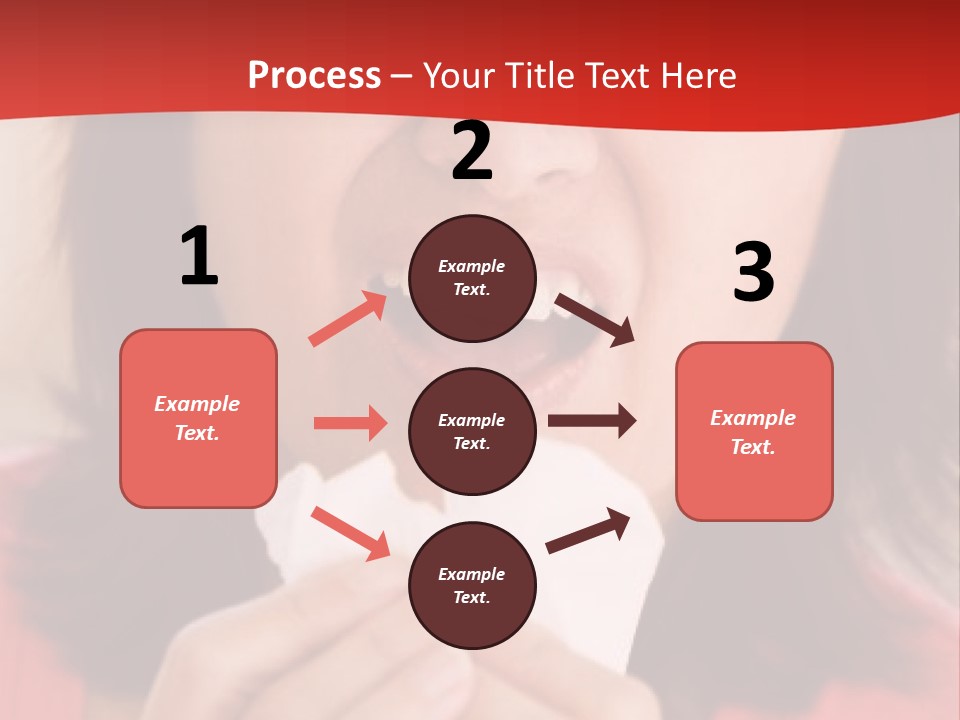 A Woman Eating A Piece Of Food With Her Eyes Closed PowerPoint Template