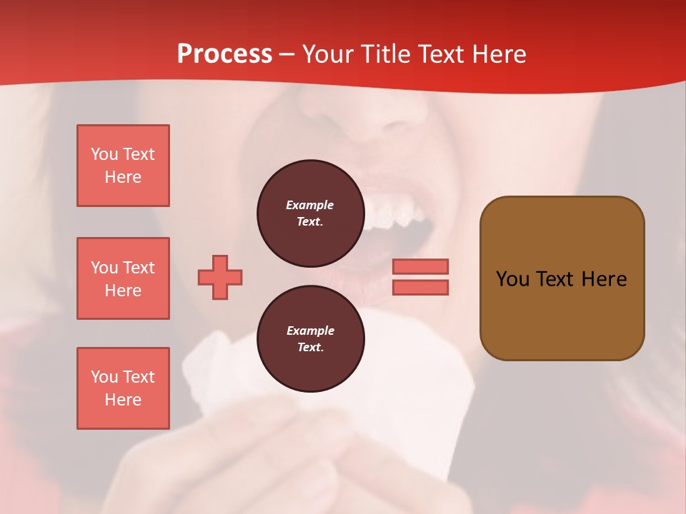 A Woman Eating A Piece Of Food With Her Eyes Closed PowerPoint Template