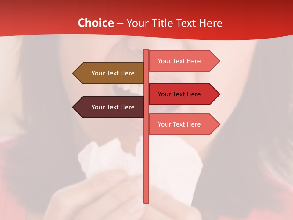 A Woman Eating A Piece Of Food With Her Eyes Closed PowerPoint Template