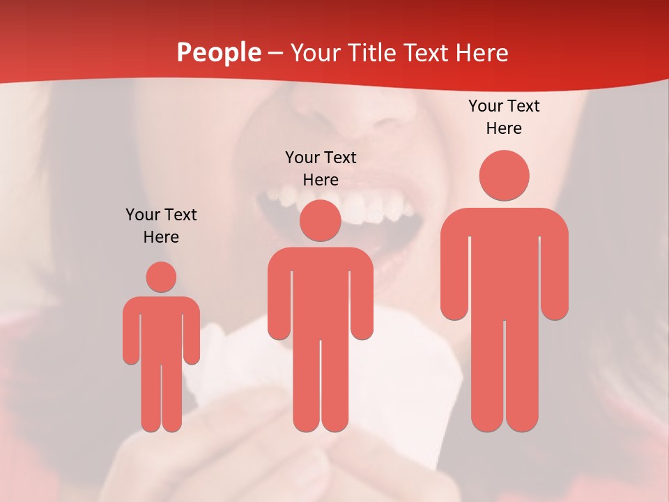 A Woman Eating A Piece Of Food With Her Eyes Closed PowerPoint Template