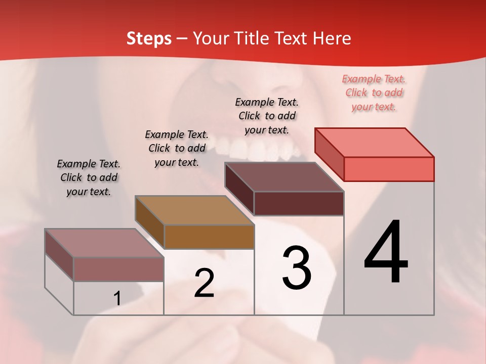 A Woman Eating A Piece Of Food With Her Eyes Closed PowerPoint Template