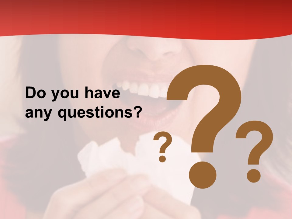 A Woman Eating A Piece Of Food With Her Eyes Closed PowerPoint Template