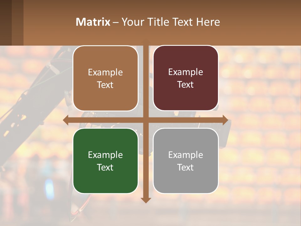 A Camera Attached To A Tripod In Front Of A Wall Of Oranges PowerPoint Template