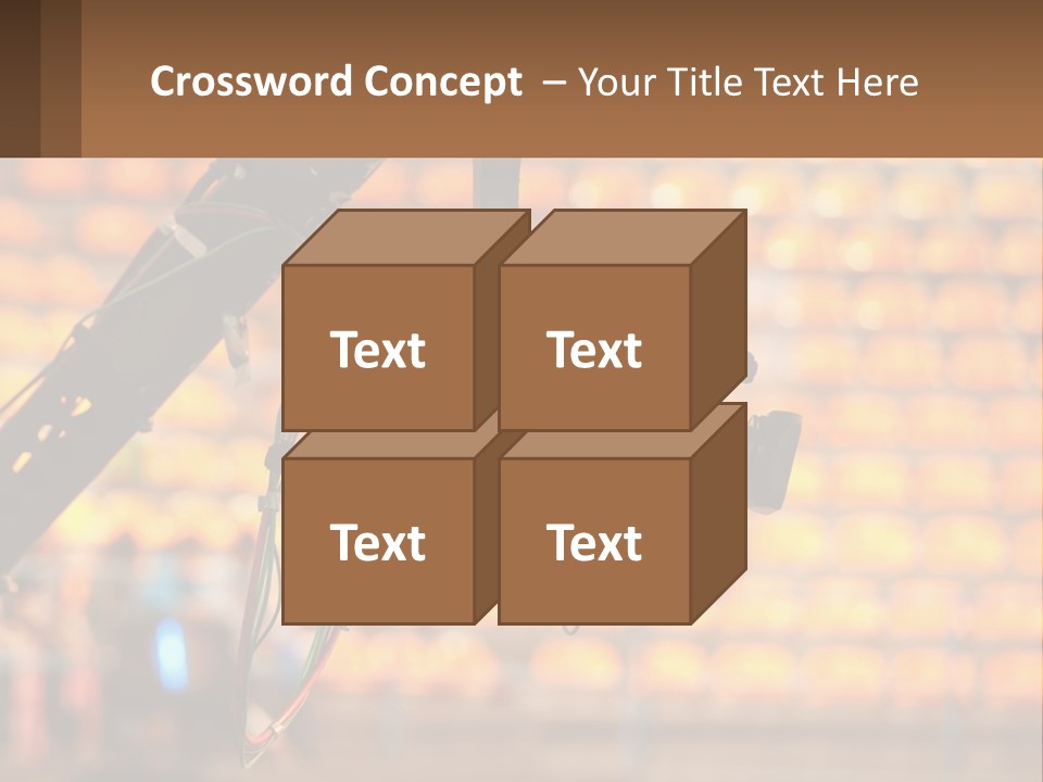 A Camera Attached To A Tripod In Front Of A Wall Of Oranges PowerPoint Template