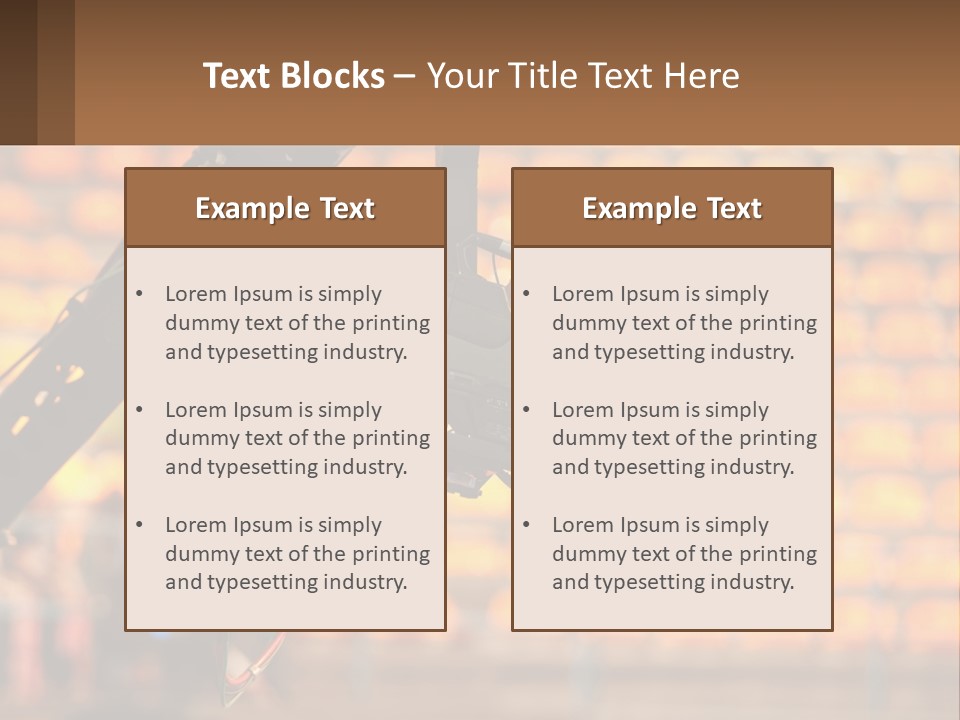 A Camera Attached To A Tripod In Front Of A Wall Of Oranges PowerPoint Template