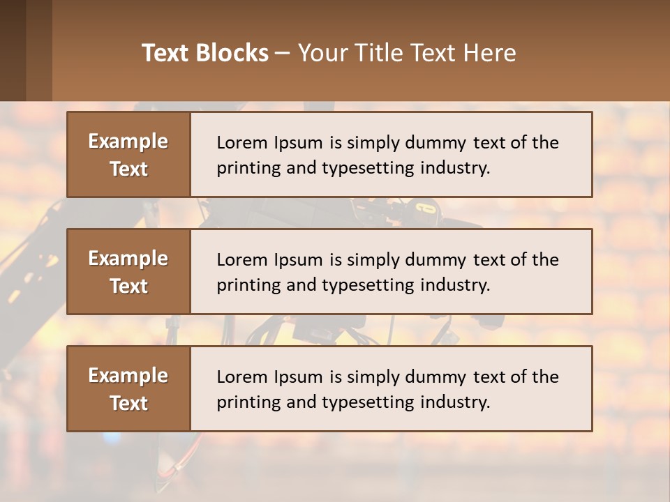 A Camera Attached To A Tripod In Front Of A Wall Of Oranges PowerPoint Template
