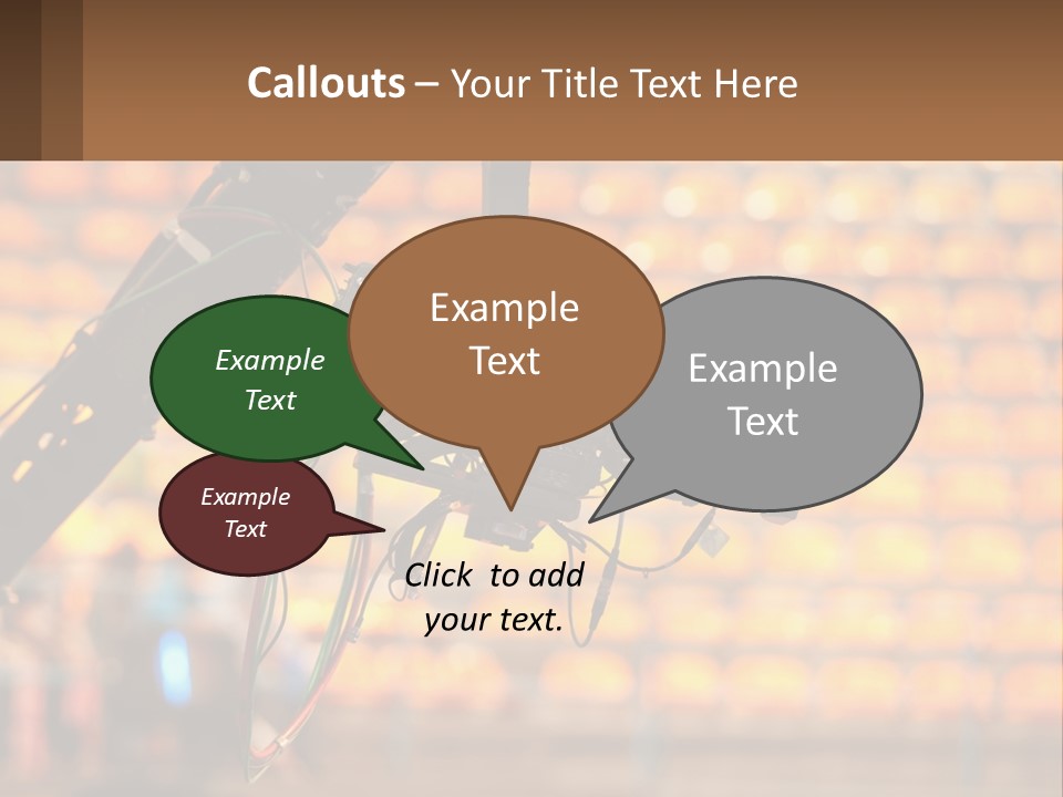 A Camera Attached To A Tripod In Front Of A Wall Of Oranges PowerPoint Template
