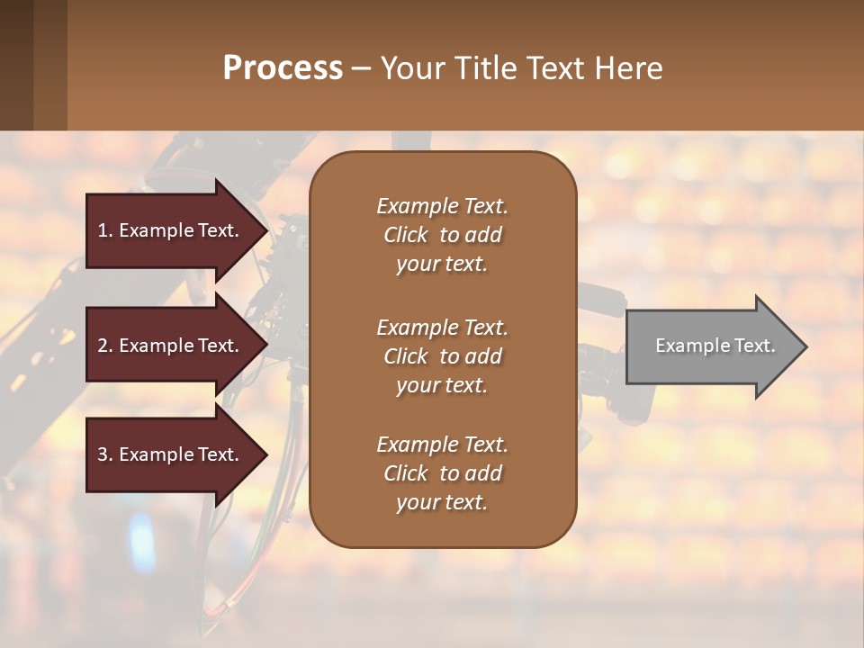 A Camera Attached To A Tripod In Front Of A Wall Of Oranges PowerPoint Template