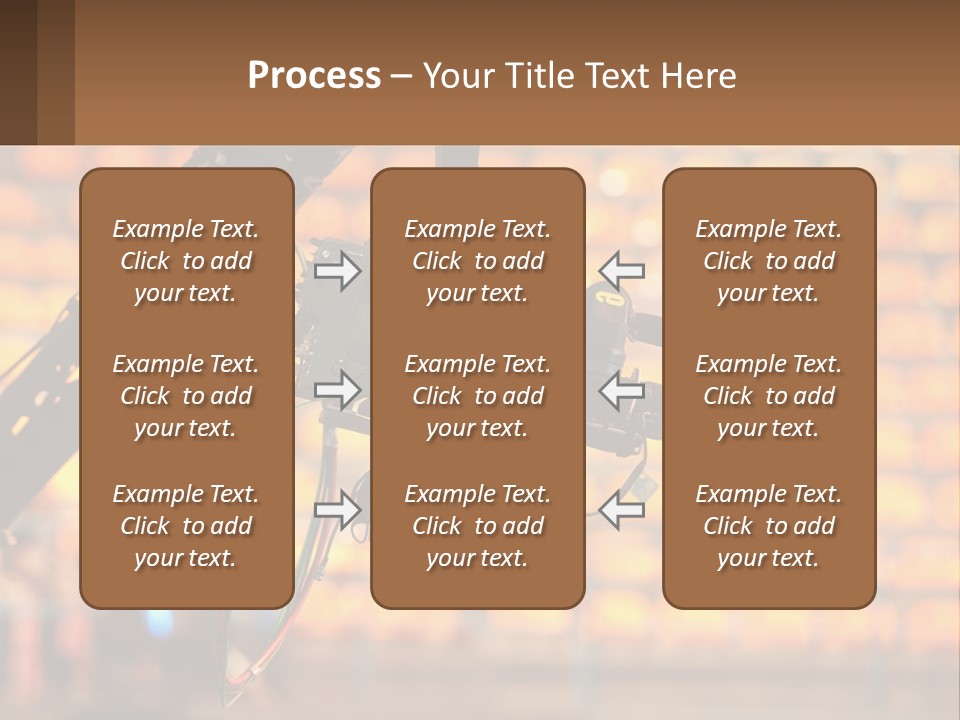 A Camera Attached To A Tripod In Front Of A Wall Of Oranges PowerPoint Template