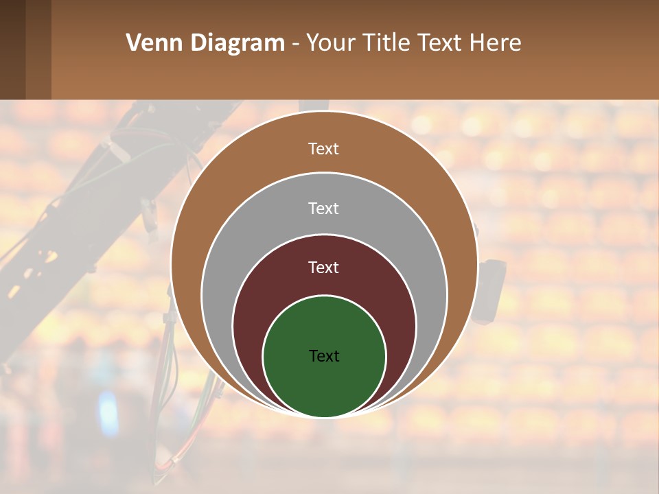 A Camera Attached To A Tripod In Front Of A Wall Of Oranges PowerPoint Template