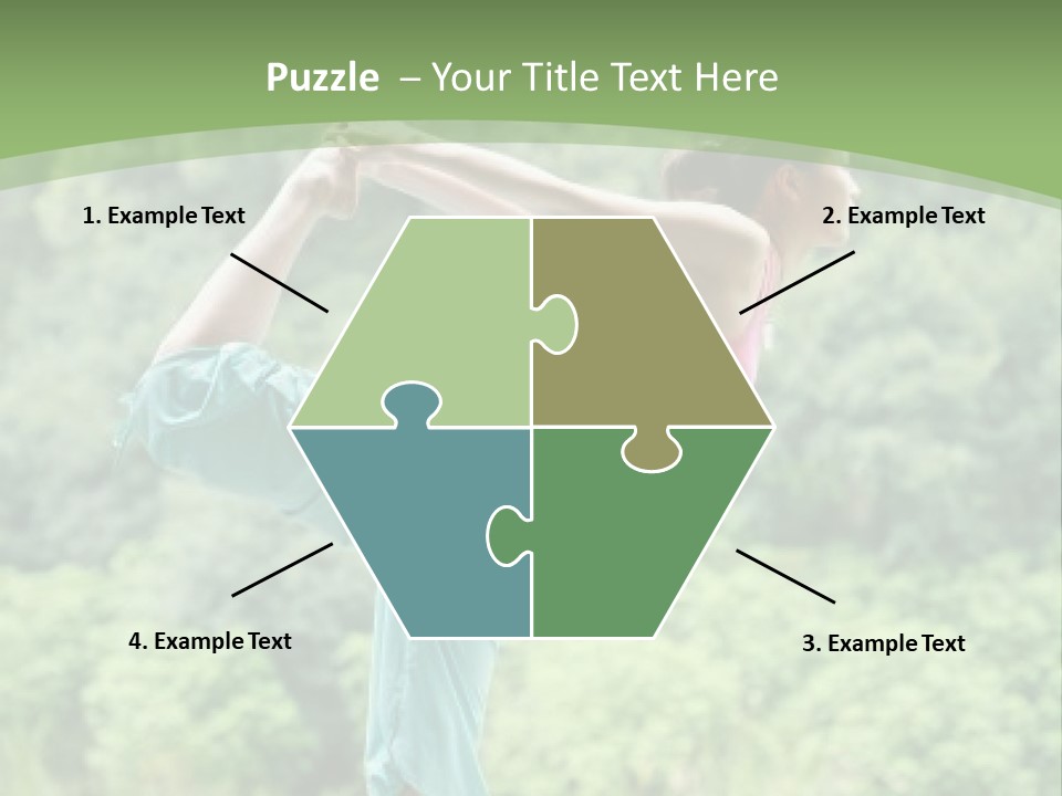 A Woman Doing A Yoga Pose On A Dock PowerPoint Template