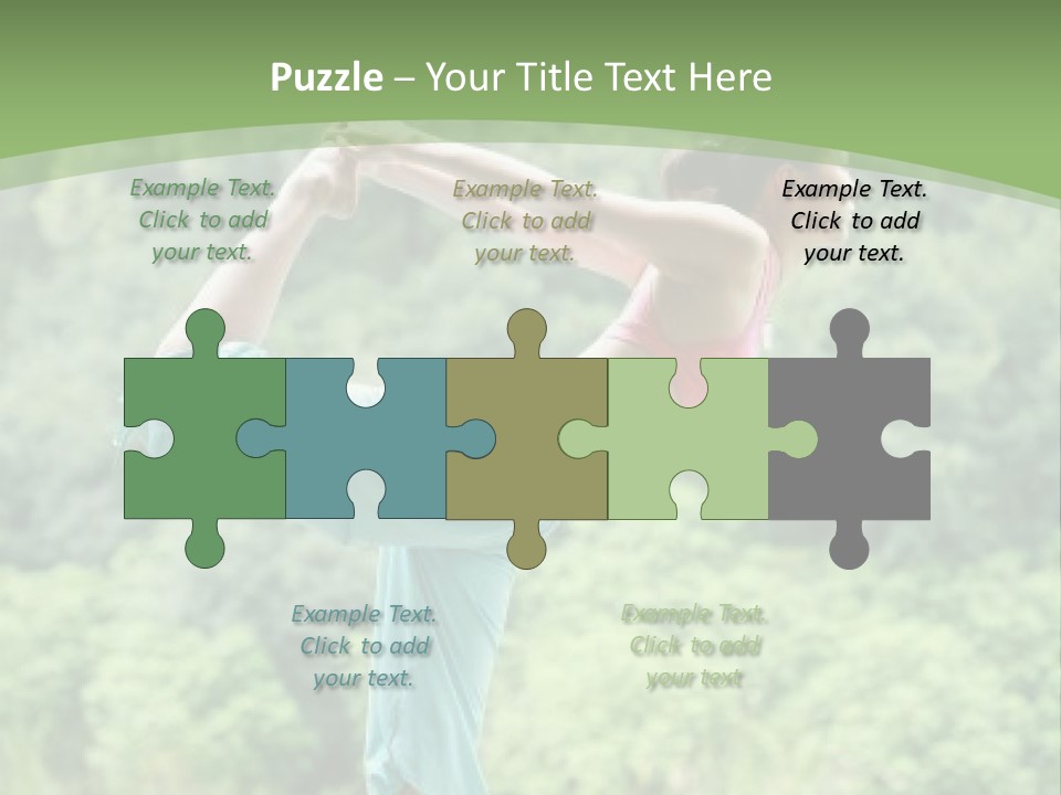 A Woman Doing A Yoga Pose On A Dock PowerPoint Template