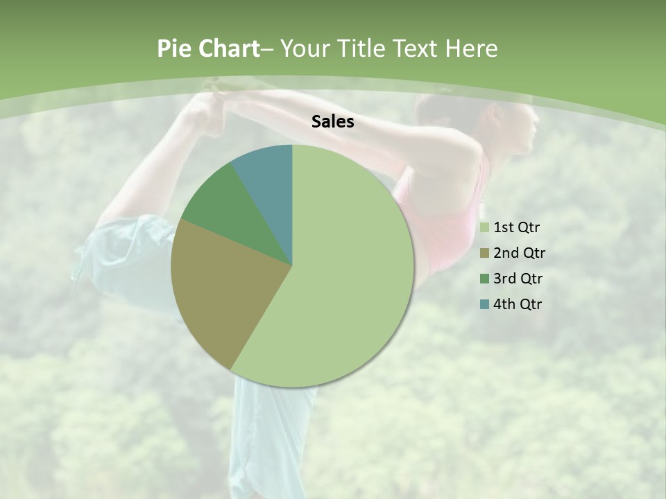 A Woman Doing A Yoga Pose On A Dock PowerPoint Template