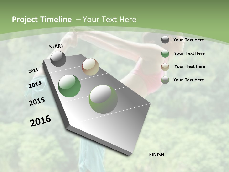 A Woman Doing A Yoga Pose On A Dock PowerPoint Template