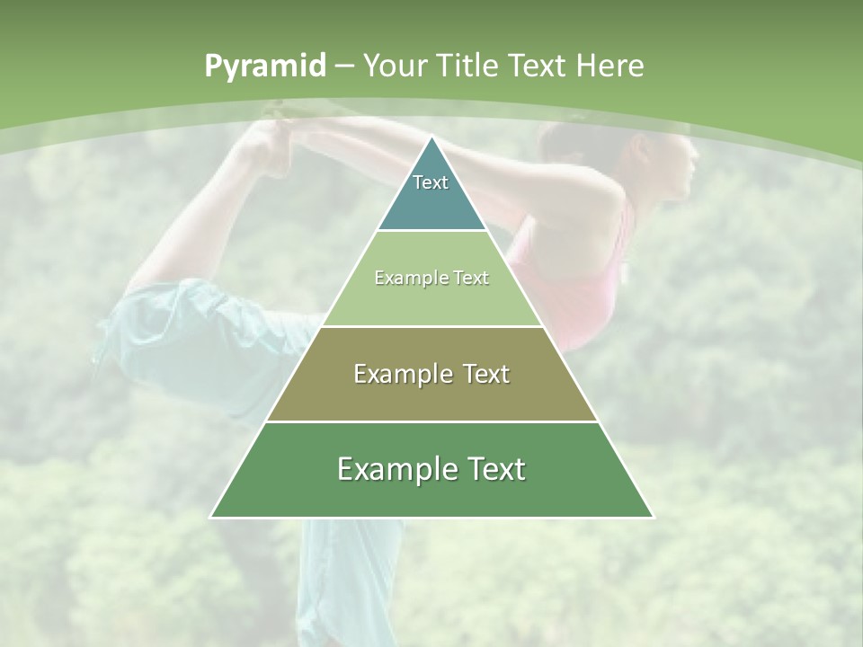 A Woman Doing A Yoga Pose On A Dock PowerPoint Template