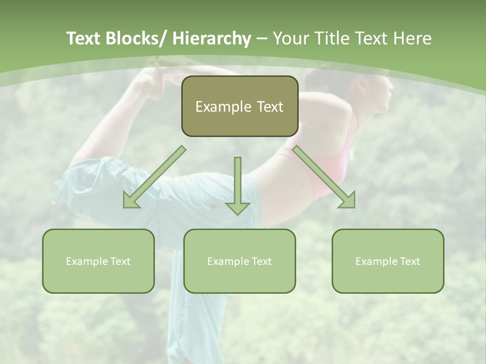 A Woman Doing A Yoga Pose On A Dock PowerPoint Template