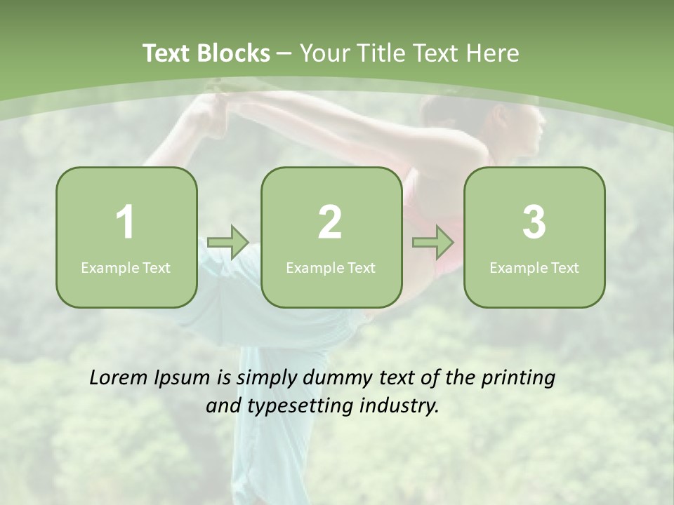 A Woman Doing A Yoga Pose On A Dock PowerPoint Template