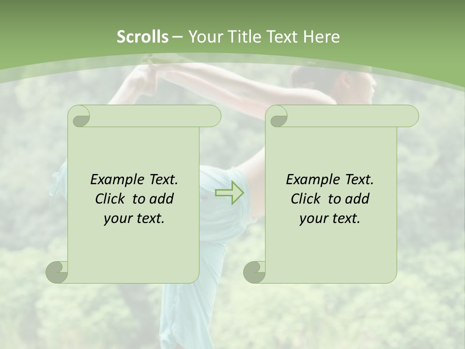 A Woman Doing A Yoga Pose On A Dock PowerPoint Template
