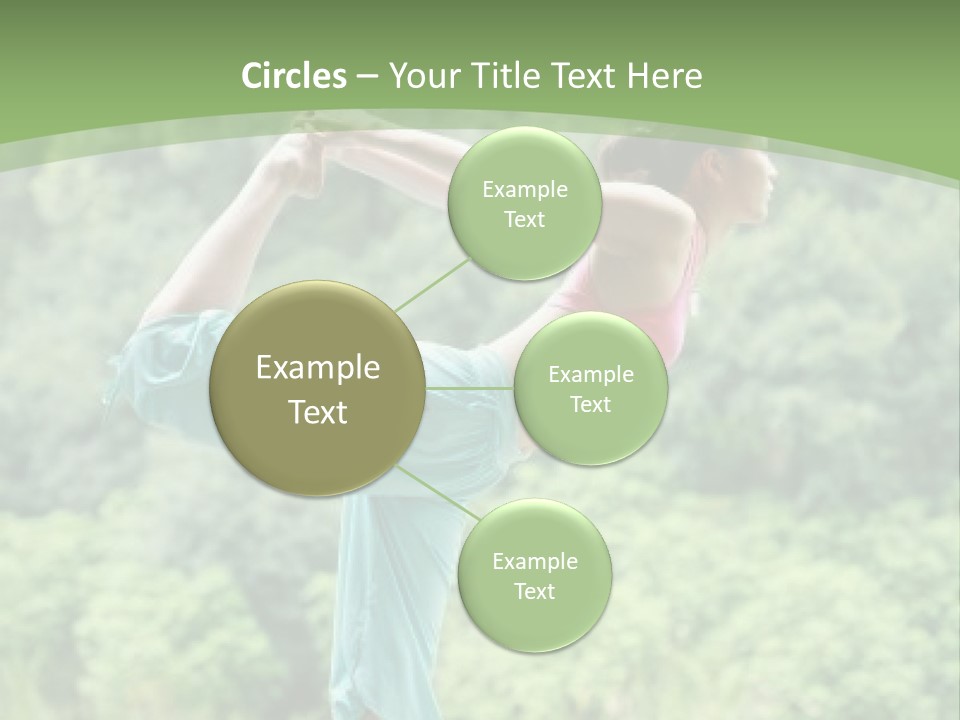 A Woman Doing A Yoga Pose On A Dock PowerPoint Template